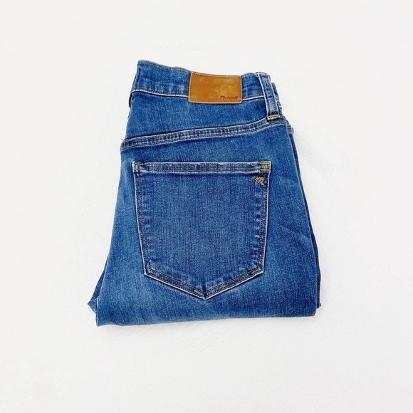 Madewell 10" High Rise Skinny Button Down Distressed Hem SZ28 - Picture 4 of 8